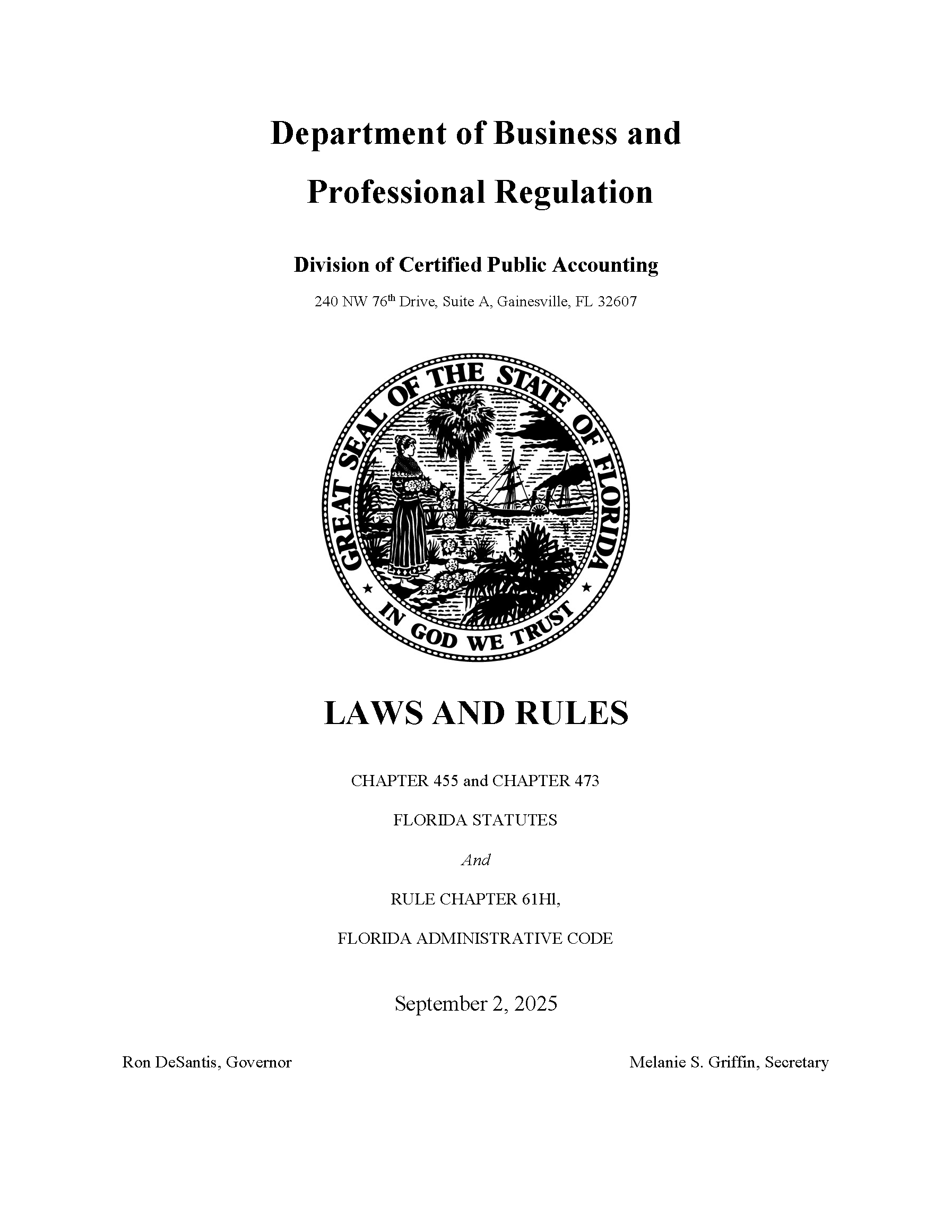 FLBOA Laws and Rules Book